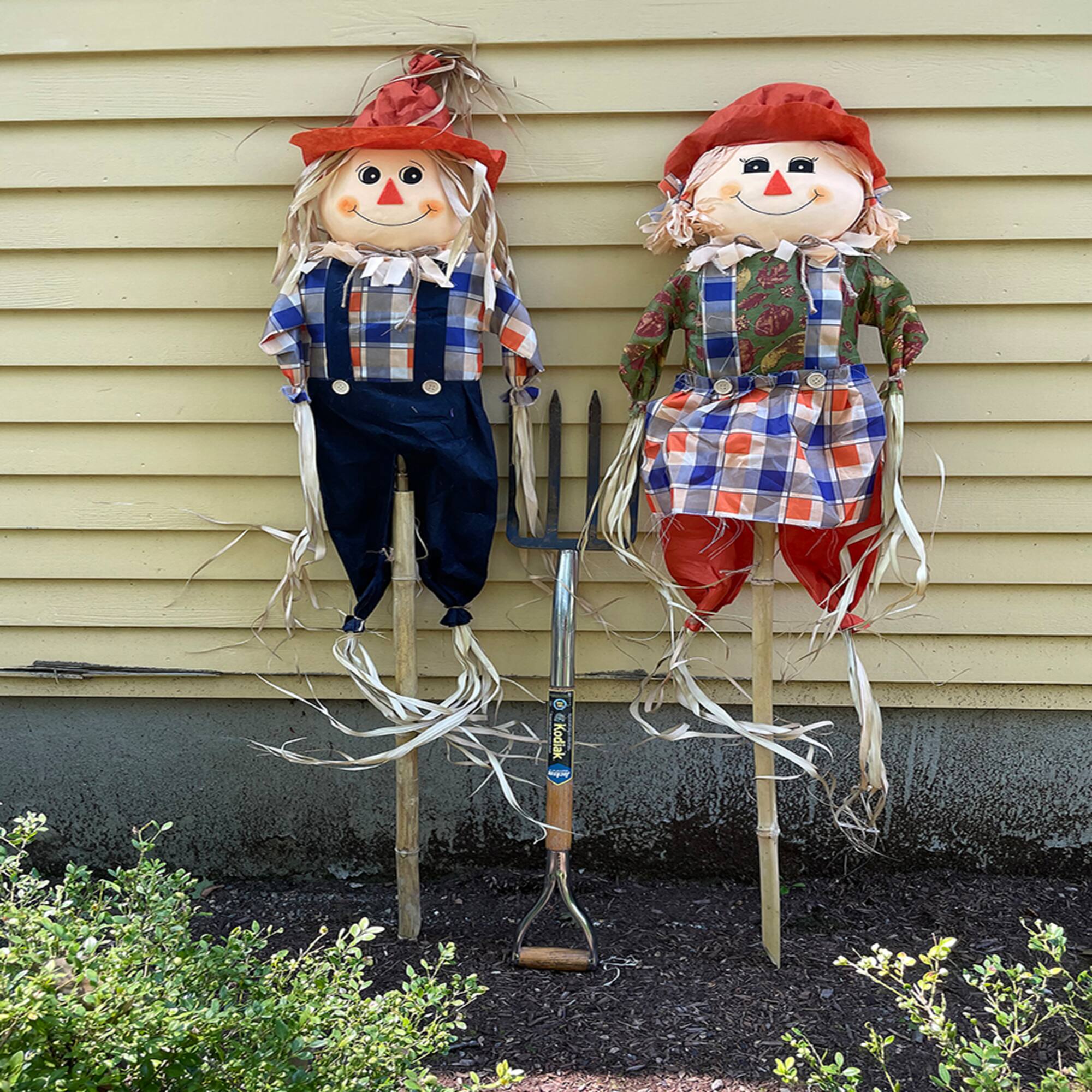 60" Scarecrow on Poles Set